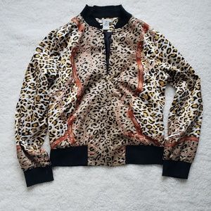 Leopard bomber jacket